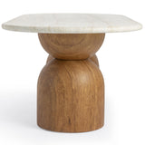 Cynthia 87" Oval Dining Table, Natural/Brown-Furniture - Dining-High Fashion Home