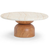 Cynthia Coffee Table, Natural/Brown-Furniture - Accent Tables-High Fashion Home