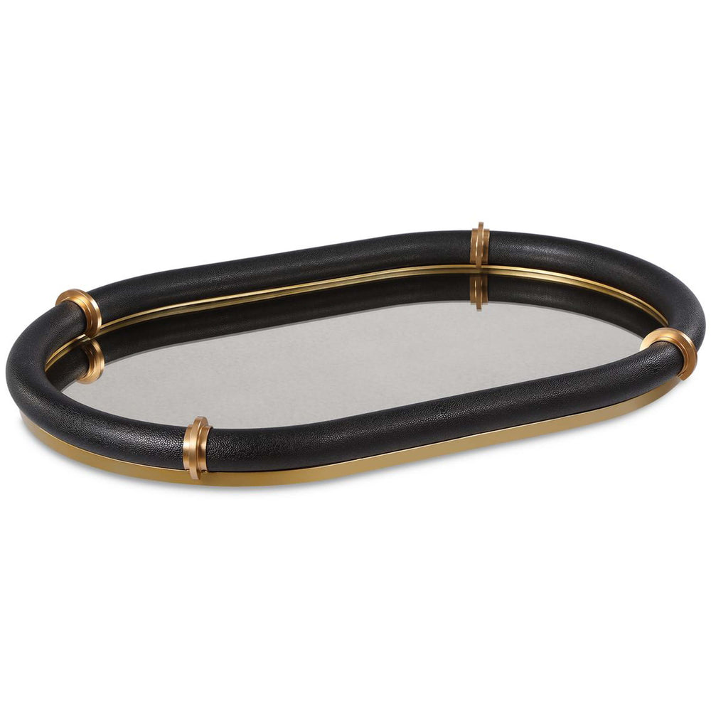 Cyprus Oval Tray, Black