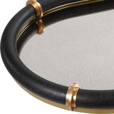Cyprus Oval Tray, Black
