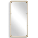 Cyprus Rectuanglar Mirror, White-Accessories-High Fashion Home