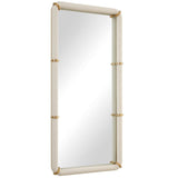 Cyprus Rectuanglar Mirror, White-Accessories-High Fashion Home