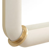 Cyprus Rectuanglar Mirror, White-Accessories-High Fashion Home