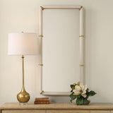 Cyprus Rectuanglar Mirror, White-Accessories-High Fashion Home