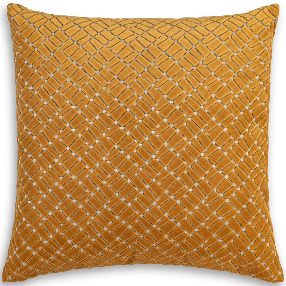 Grace Pillow, Yellow Lattice