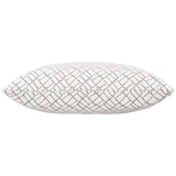 Grace Pillow, White Lattice