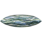 Ocean Wave Pillow, Blue/Green
