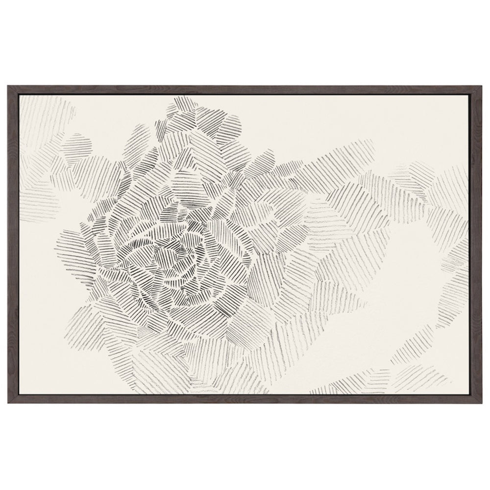 Monochrome Bloom I Framed
