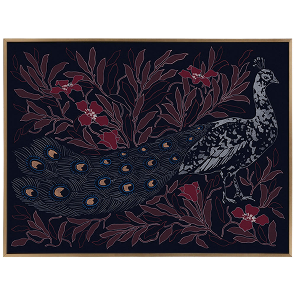 Peahen Fantasy Framed