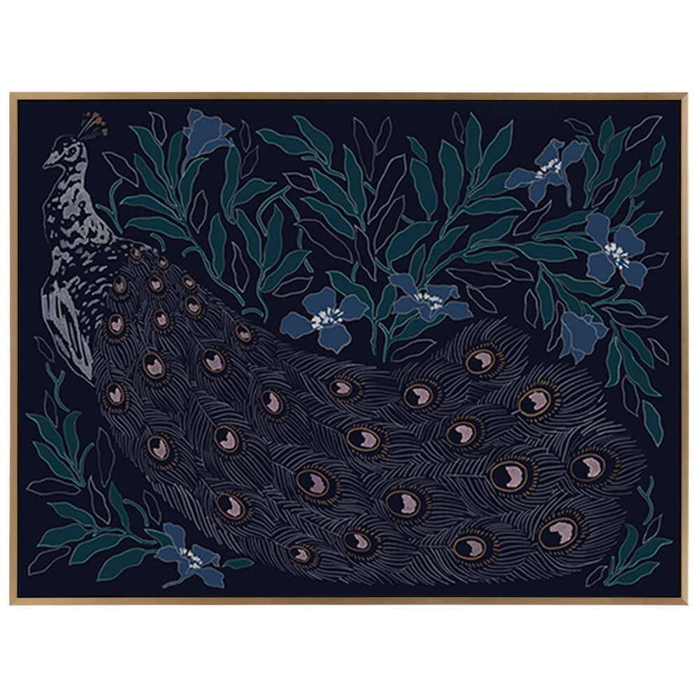 Peacock Fantasy Framed
