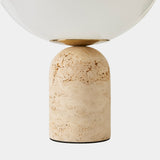 Orb Table Lamp, Travertine