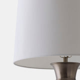 Ribbed Table Lamp, Antique Silver