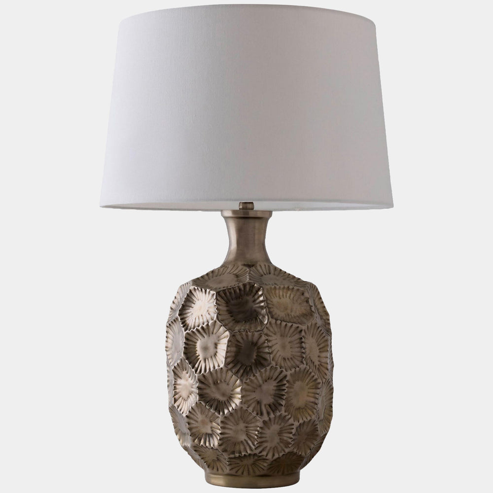Cecily Table Lamp, Antique Silver