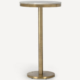 Shay Marble Counter Table, White