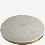 Shay Marble Counter Table, White