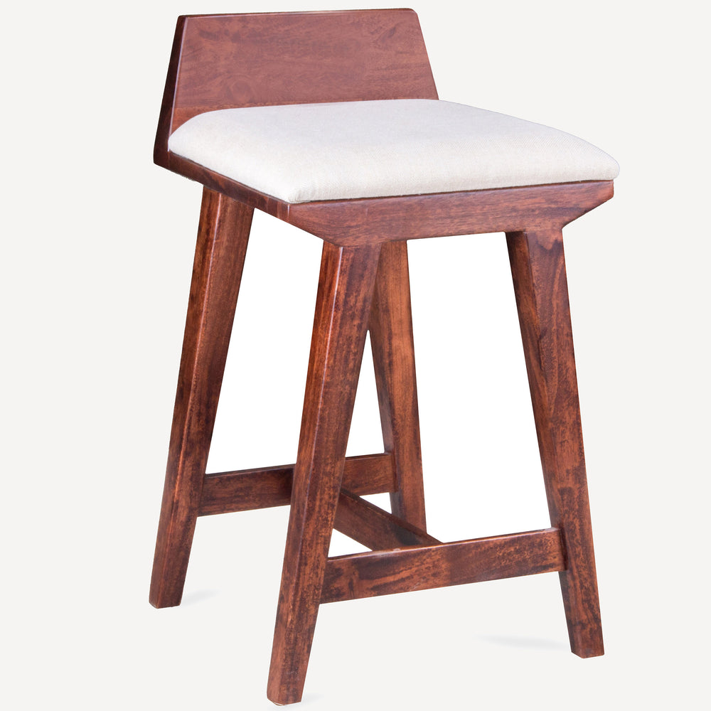 Tangent Counter Stool, Light Walnut