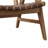 Sutri Leather Chair, Brown-Furniture - Chairs-High Fashion Home