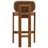 Alva Outdoor Counter Stool, Light Brown