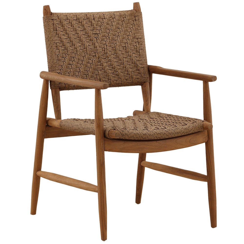 Araya Outdoor Dining Chair, Light Brown, Set of 2