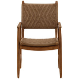 Araya Outdoor Dining Chair, Light Brown, Set of 2