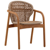 Hexton Outdoor Dining Chair, Taupe, Set of 2
