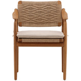 Mirette Outdoor Dining Chair Set of 2, Sand