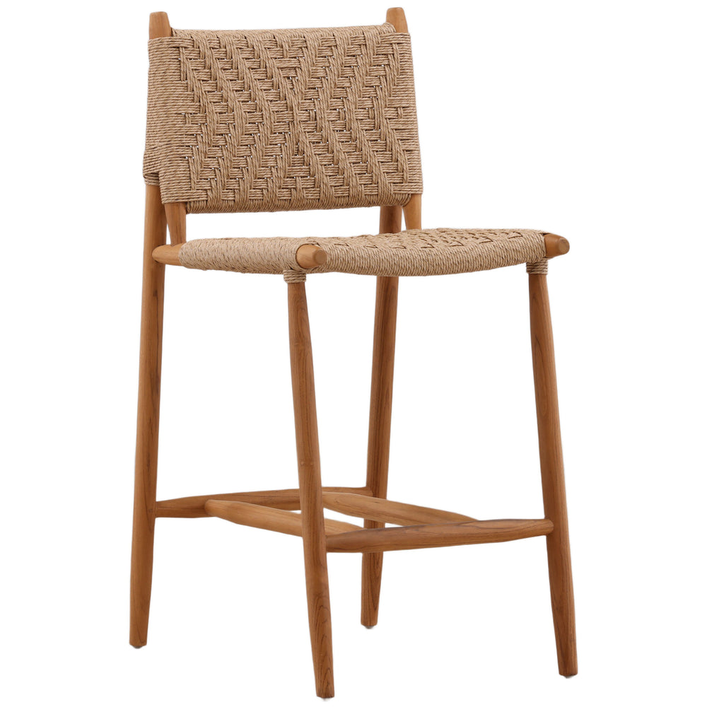 Araya Outdoor Counter Stool, Natural
