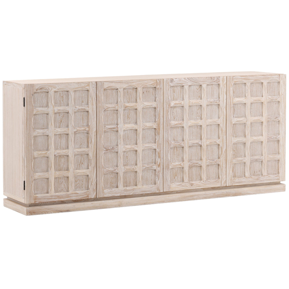 Harrison 4 Door Sideboard, White Wash
