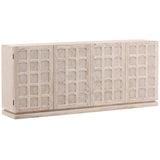 Harrison 4 Door Sideboard, White Wash