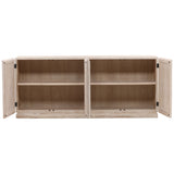 Harrison 4 Door Sideboard, White Wash