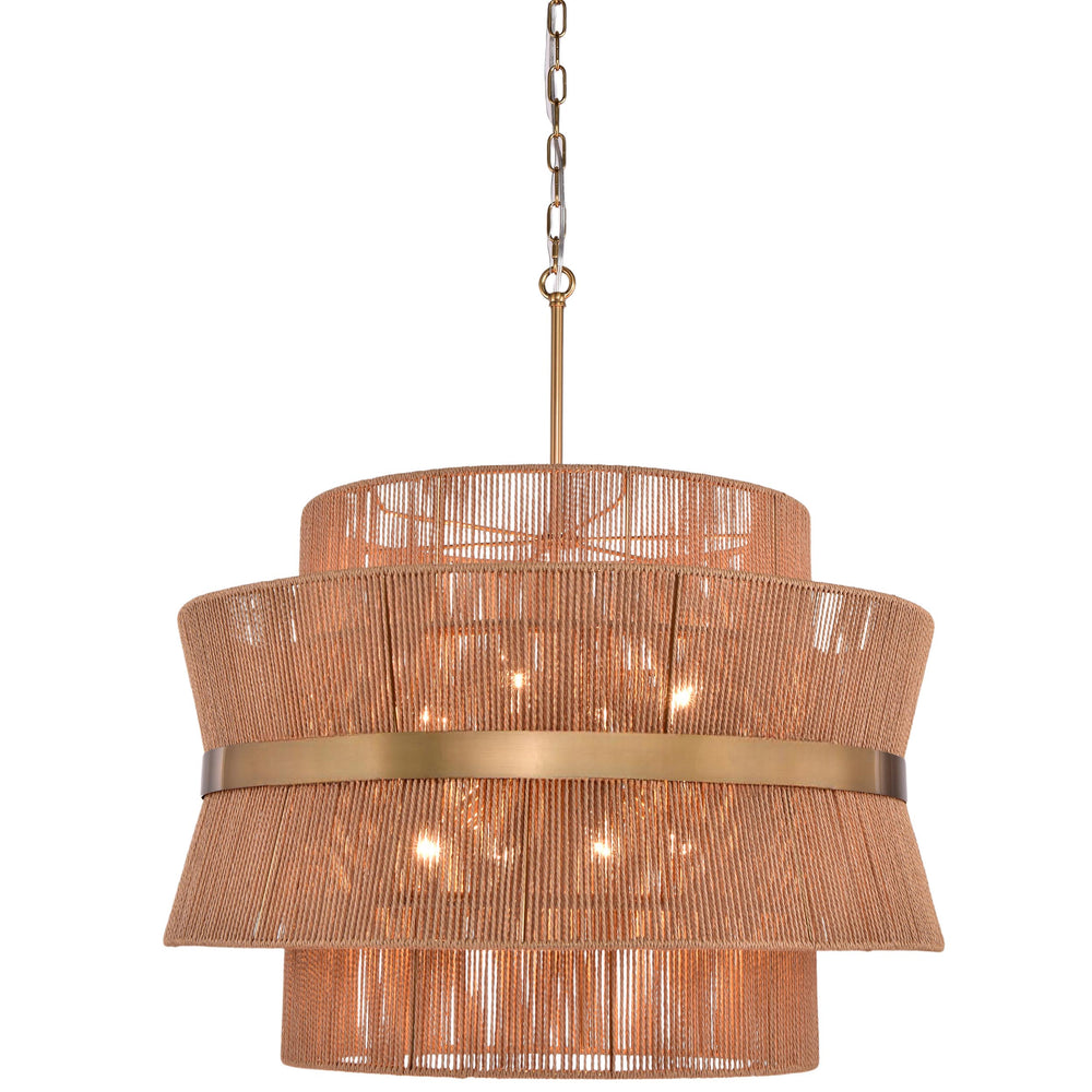 Adesso Chandelier, Natural