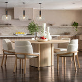 Jacquelyn Dining Chair, Off-White, Set of 2