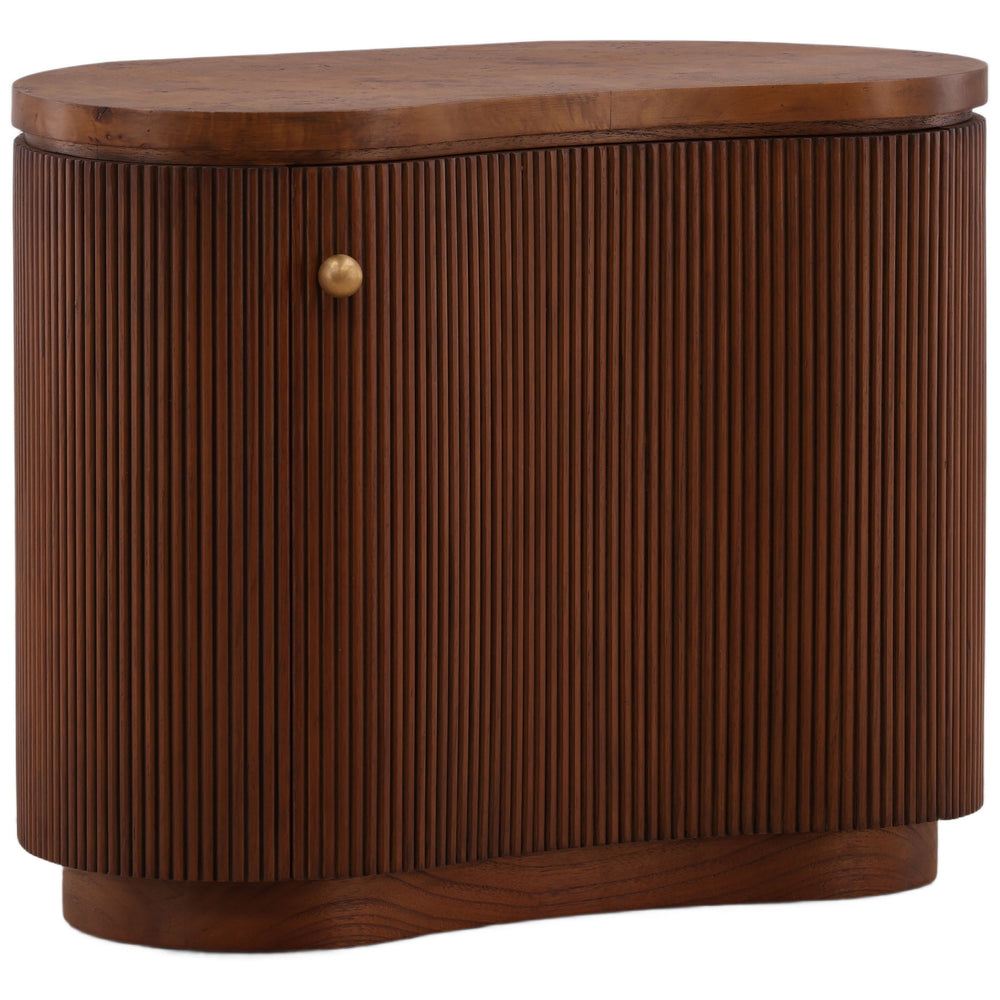 Donella Storage Side Table, Brown