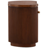 Donella Storage Side Table, Brown