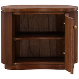 Donella Storage Side Table, Brown