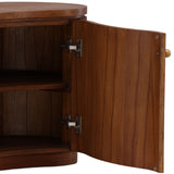 Donella Storage Side Table, Brown