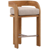 Avrielle Outdoor Counter Stool, Sand