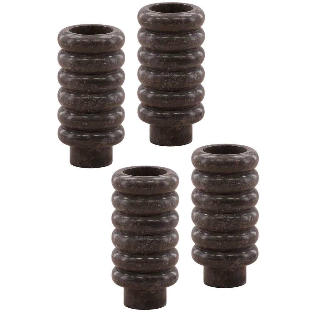 Fiorella Vase, Grey, Set of 4