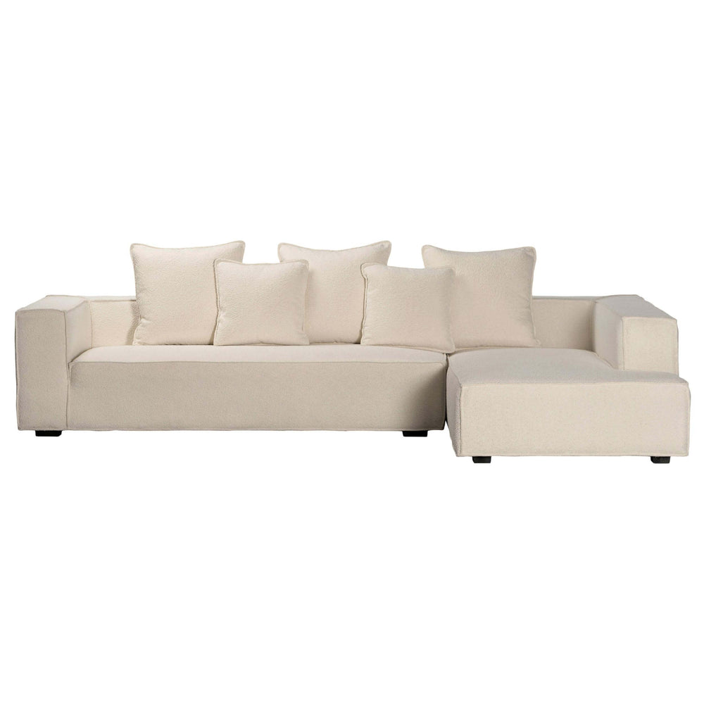 Sharon Sofa w/Chaise, Cream
