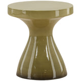 Savitri Outdoor Side Table, Green Ombre