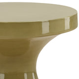 Savitri Outdoor Side Table, Green Ombre