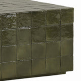 Denslow Outdoor Coffee Table, Olive