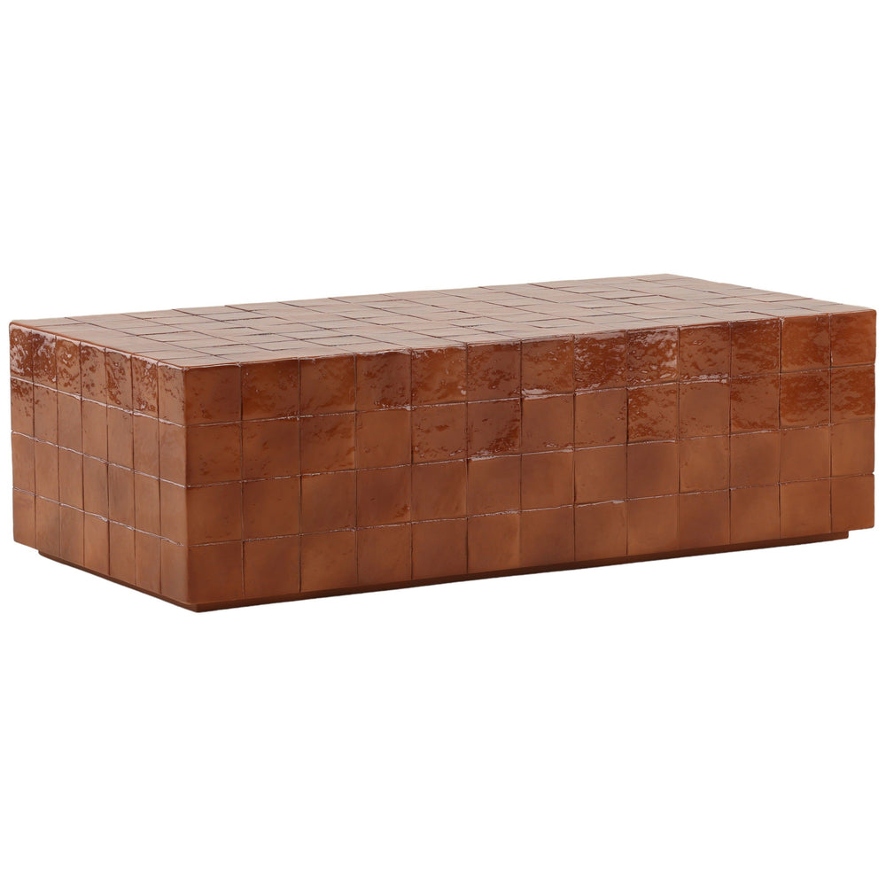 Denslow Outdoor Coffee Table, Rust