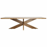Nantes Rectangular Dining Table, Medium Brown