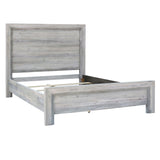 Clancy Bed, Light Grey-Furniture - Bedroom-High Fashion Home