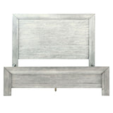 Clancy Bed, Light Grey-Furniture - Bedroom-High Fashion Home
