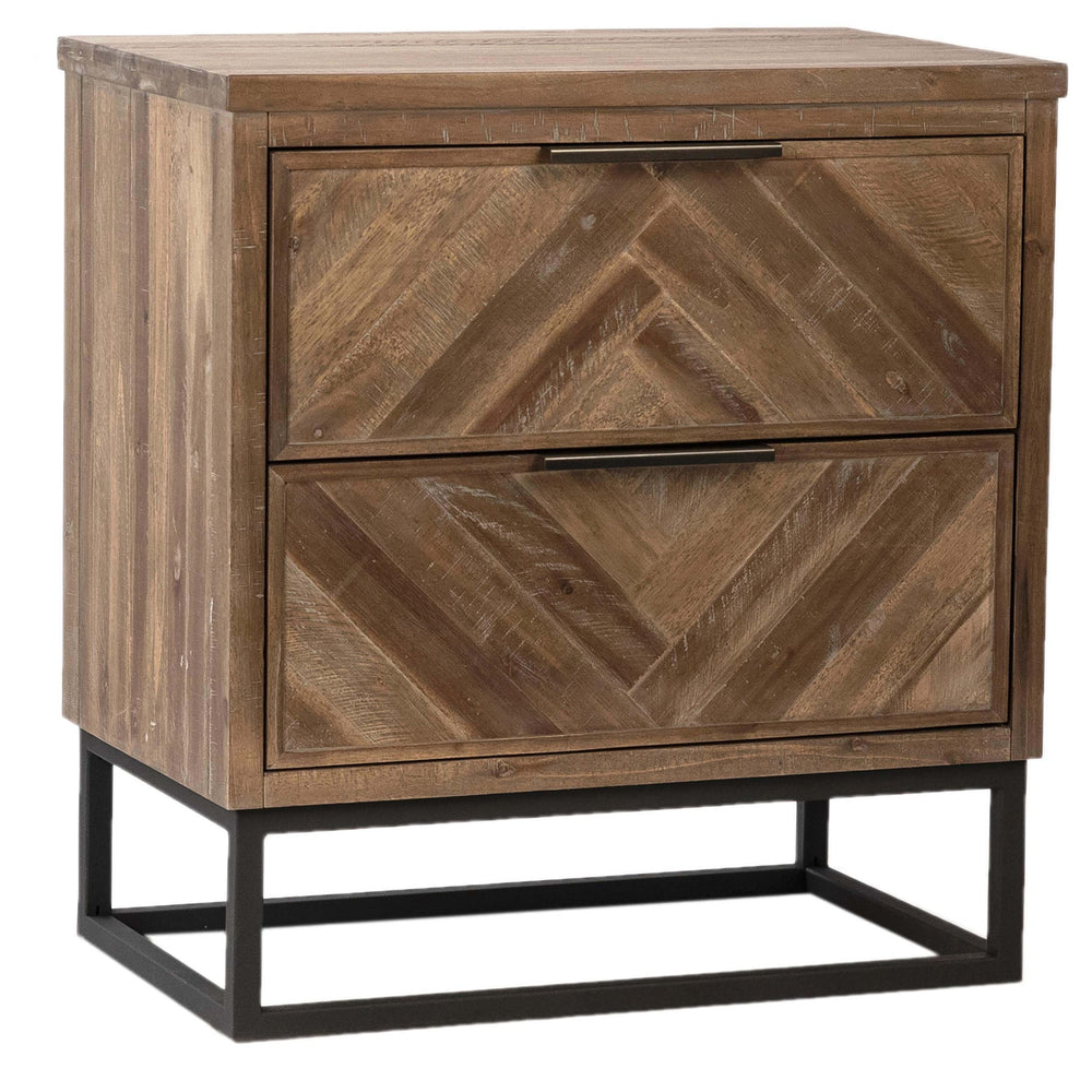 Holbrook Nightstand, Antique Brown-Furniture - Bedroom-High Fashion Home