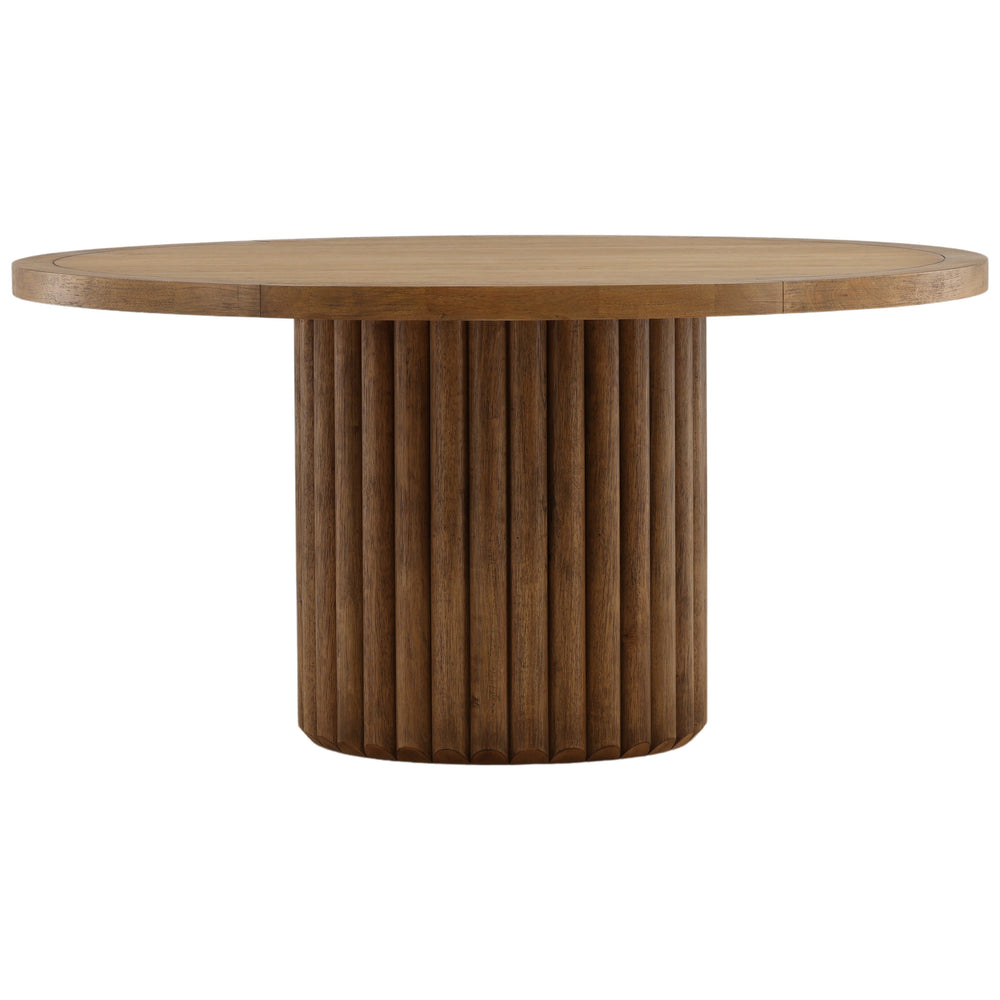 Henley Round Dining Table, Dark Brown