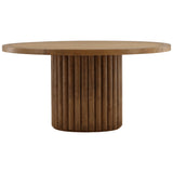 Henley Round Dining Table, Dark Brown