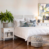 Lugano Bed, White Wash